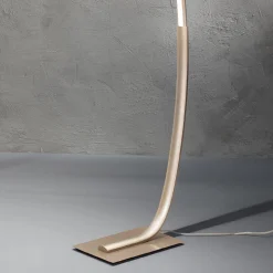 Piantana Moderna a LED Dimmerabile in Metallo Nero, Oro o Bianco - Gondola