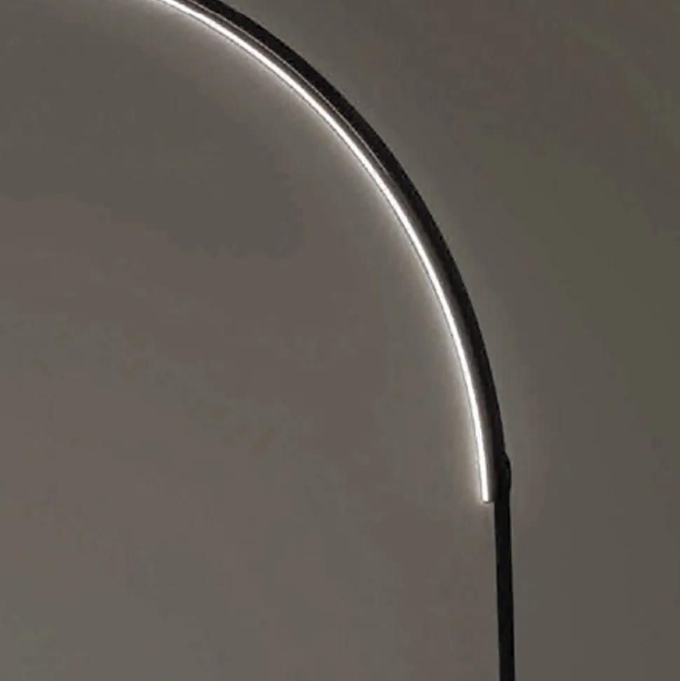 Piantana Moderna con Luce LED Dimmerabile in Metallo Verniciato - Picea