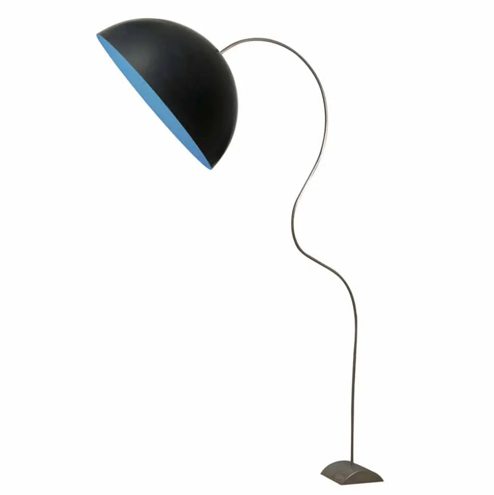 Piantana moderna In-es.artdesign Mezza Luna colorata nebulite