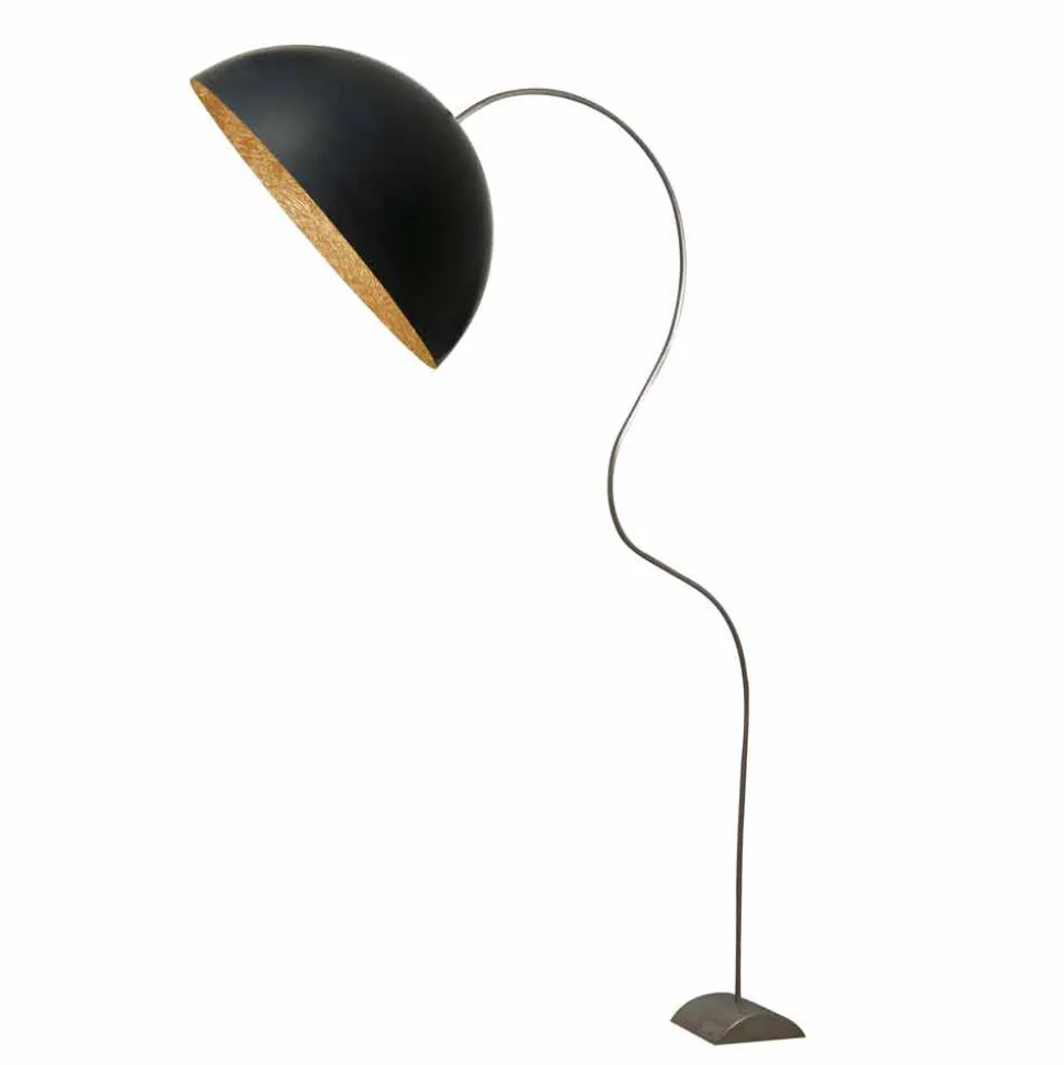 Piantana moderna In-es.artdesign Mezza Luna colorata nebulite