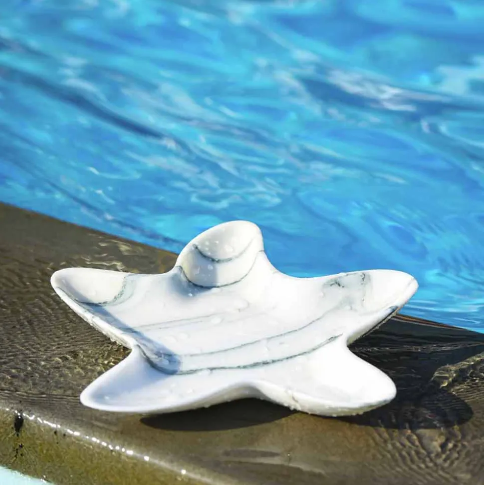 Piattino Moderno in Marmo a Forma di Stella Marina Made in Italy - Ticcio