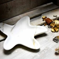 Piattino Moderno in Marmo a Forma di Stella Marina Made in Italy - Ticcio