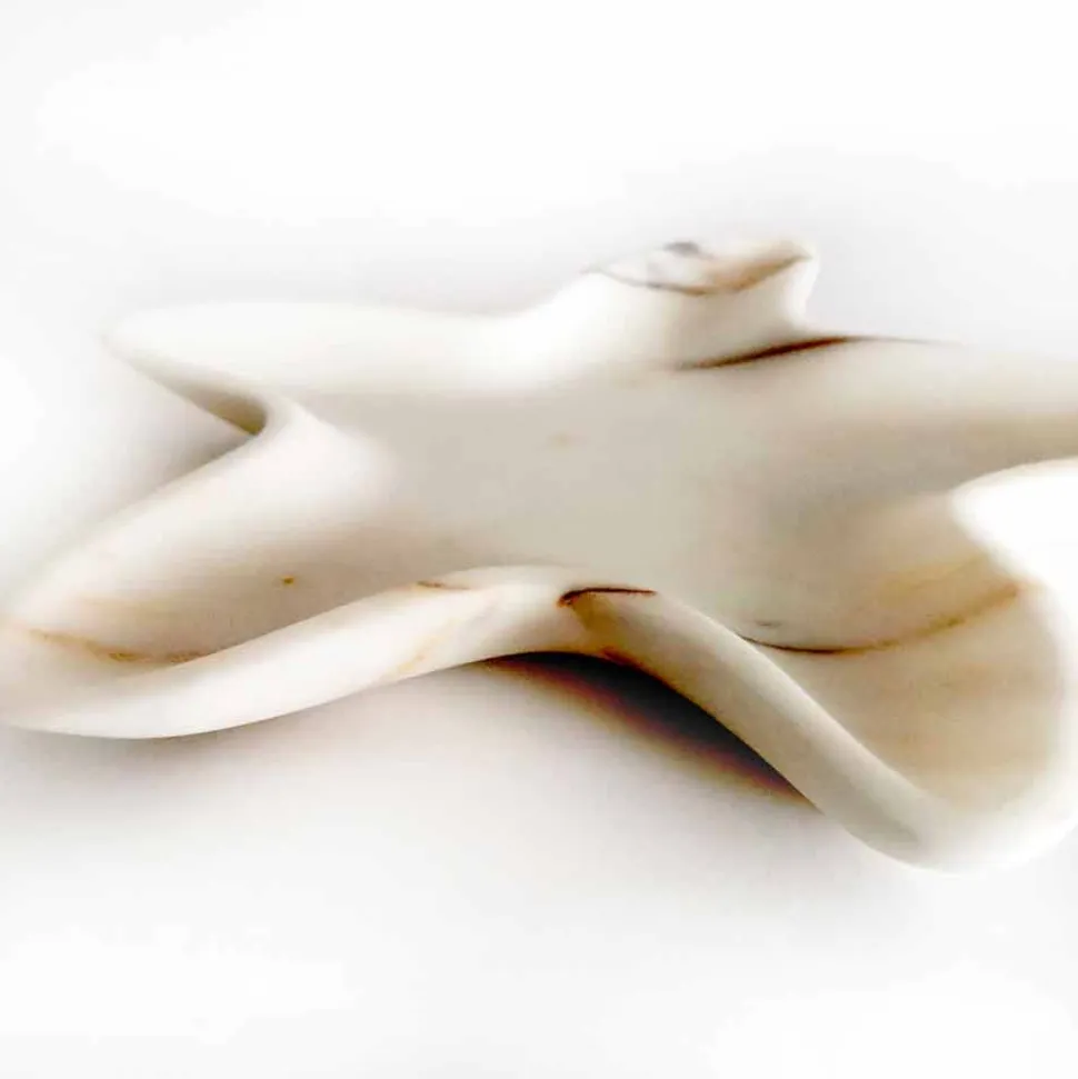 Piattino Moderno in Marmo a Forma di Stella Marina Made in Italy - Ticcio