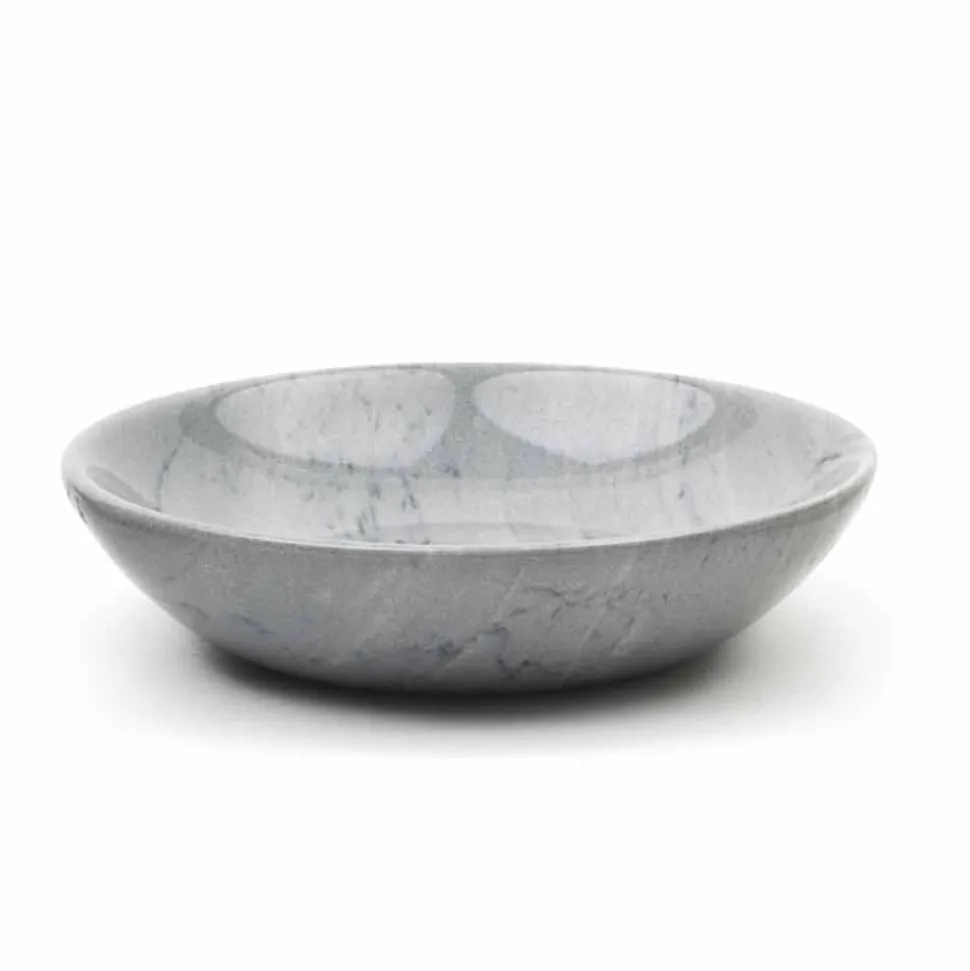Piattino Moderno Rotondo in Marmo Vari Colori Made in Italy - Spillo