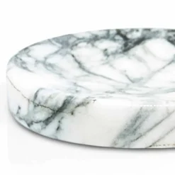 Piattino Porta Sapone da Bagno in Marmo Paonazzo Moderno Made in Italy - Argos