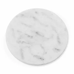 Piatto da Formaggi Rotondo in Marmo Bianco o Nero Made in Italy - Kirby