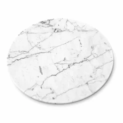Piatto da Formaggi Rotondo in Marmo Bianco o Nero Made in Italy - Kirby