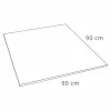 Piatto Doccia Design Quadrato 90x90 in Resina Bianca Effetto Velluto - Estimo