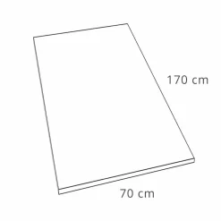 Piatto Doccia in Resina Bianca Effetto Ardesia 170x70 Design Moderno - Sommo