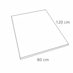 Piatto Doccia in Resina Effetto Ardesia Bianca 120x80 Design Moderno - Sommo