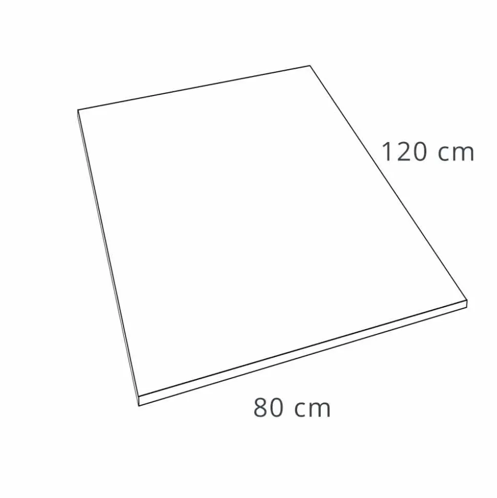 Piatto Doccia in Resina Effetto Ardesia Bianca 120x80 Design Moderno - Sommo