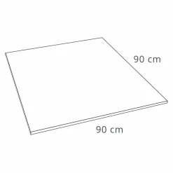 Piatto Doccia Moderno Quadrato 90x90 in Resina Bianca Effetto Ardesia - Sommo