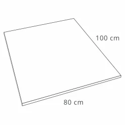 Piatto Doccia Moderno Rettangolare 100x80 cm in Resina Effetto Velluto - Estimo