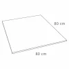 Piatto Doccia Quadrato 80x80 in Resina Effetto Ardesia Bianca e Acciaio - Sommo