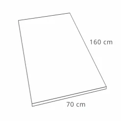Piatto Doccia Rettangolare 160x70 cm in Resina Bianca Design Moderno - Estimo
