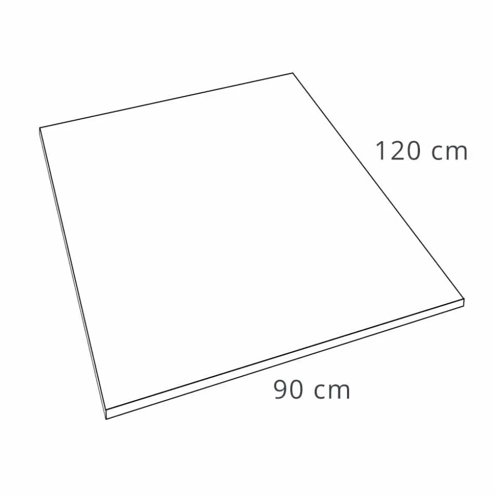 Piatto Doccia 120x90 Design Moderno in Resina Bianca Effetto Ardesia - Sommo