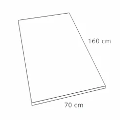 Piatto Doccia 160x70 Design Moderno in Resina Bianca Effetto Ardesia - Sommo