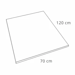 Piatto Doccia 120x70 in Resina Effetto Ardesia con Griglia in Acciaio - Sommo