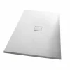 Piatto Doccia 120x80 in Resina Finitura Effetto Velluto Bianco Moderno - Estimo