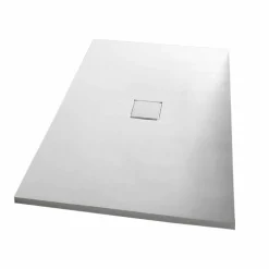 Piatto Doccia 140x70 Moderno in Finitura Effetto Velluto Bianco - Estimo
