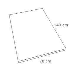 Piatto Doccia 140x70 Moderno in Finitura Effetto Velluto Bianco - Estimo