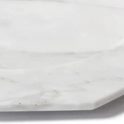 Piatto Piano Grande in Marmo Arabescato Satinato di Design Italiano - Rodio