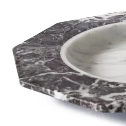 Piatto Piano in Marmo Satinato Varie Finiture Design Lusso Italiano - Rodio