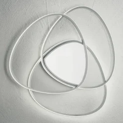 Plafoniera Applique a LED in Metallo Finitura Oro o Argento - Rosella