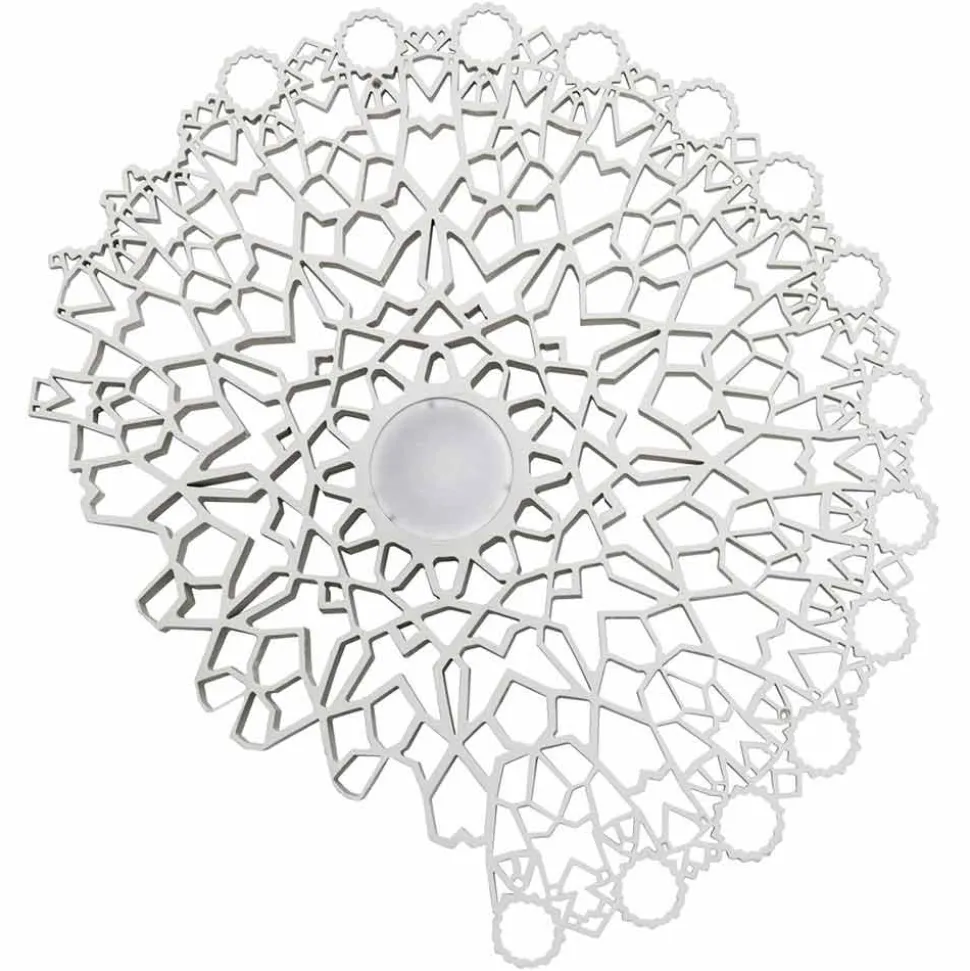 Plafoniera Applique in Tecnopolimero Bianco di Design 2 Misure - Cattedrale