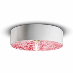 Plafoniera a Soffitto Circolare in Ceramica Colorata Made in Italy – Ferroluce Pi