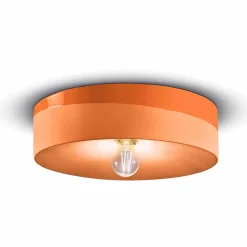 Plafoniera a Soffitto Circolare in Ceramica Colorata Made in Italy – Ferroluce Pi