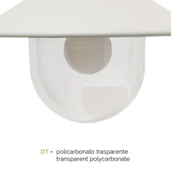 Plafoniera da Esterno in Alluminio Made in Italy Stile Vintage - Cassandra