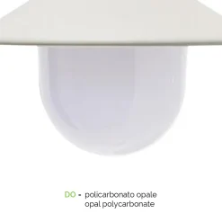 Plafoniera da Esterno in Alluminio Made in Italy Stile Vintage - Cassandra