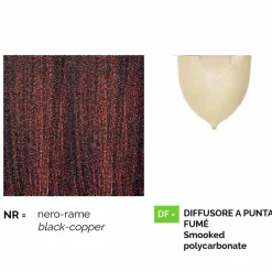 Plafoniera da giardino in alluminio pressofuso made in Italy, Anusca