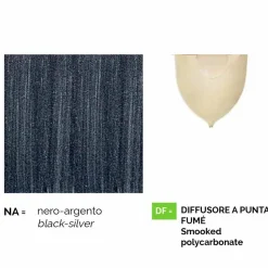 Plafoniera da giardino in alluminio pressofuso made in Italy, Anusca