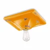 Plafoniera da soffitto dallo stile retrò in ceramica Karen Ferroluce