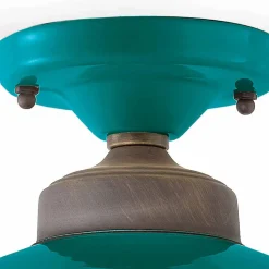 Plafoniera da soffitto di design in ceramica e ottone Cecilia