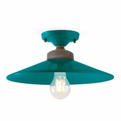 Plafoniera da soffitto di design in ceramica e ottone Cecilia