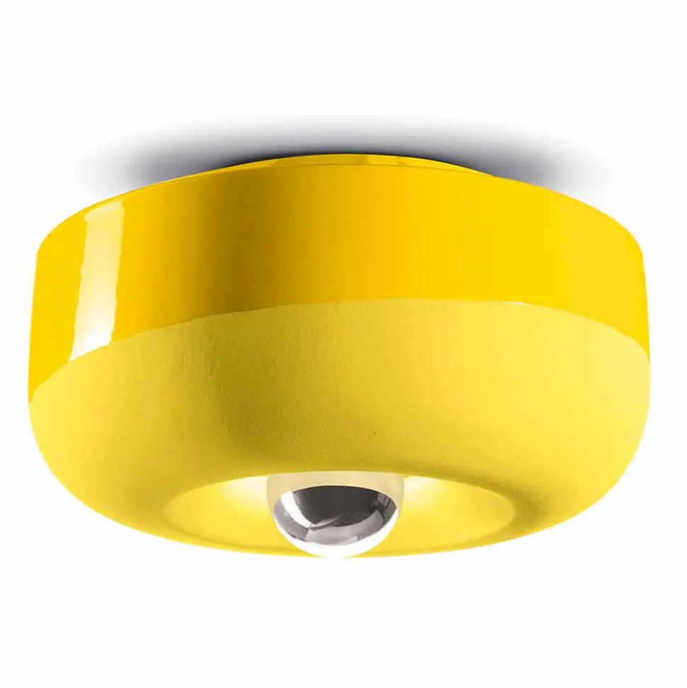Plafoniera di Design Moderno in Ceramica Colorata Made in Italy – Bellota