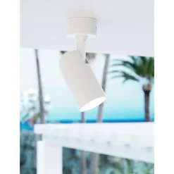 Plafoniera Faretto Orientabile in Alluminio Bianco o Nero 4 Pezzi - Lazzaro