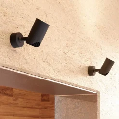 Plafoniera Faretto Orientabile in Alluminio Bianco o Nero 4 Pezzi - Lazzaro