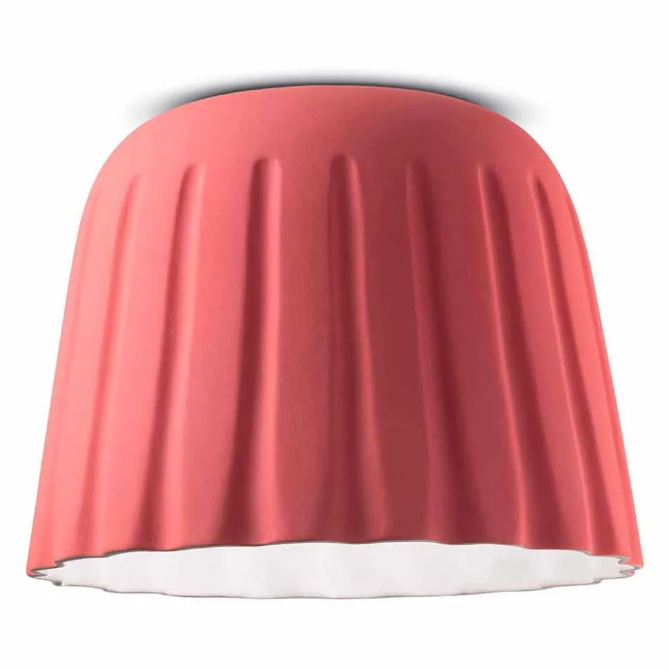 Plafoniera in Ceramica di Design Vintage Made in Italy – Ferroluce Madame Grès