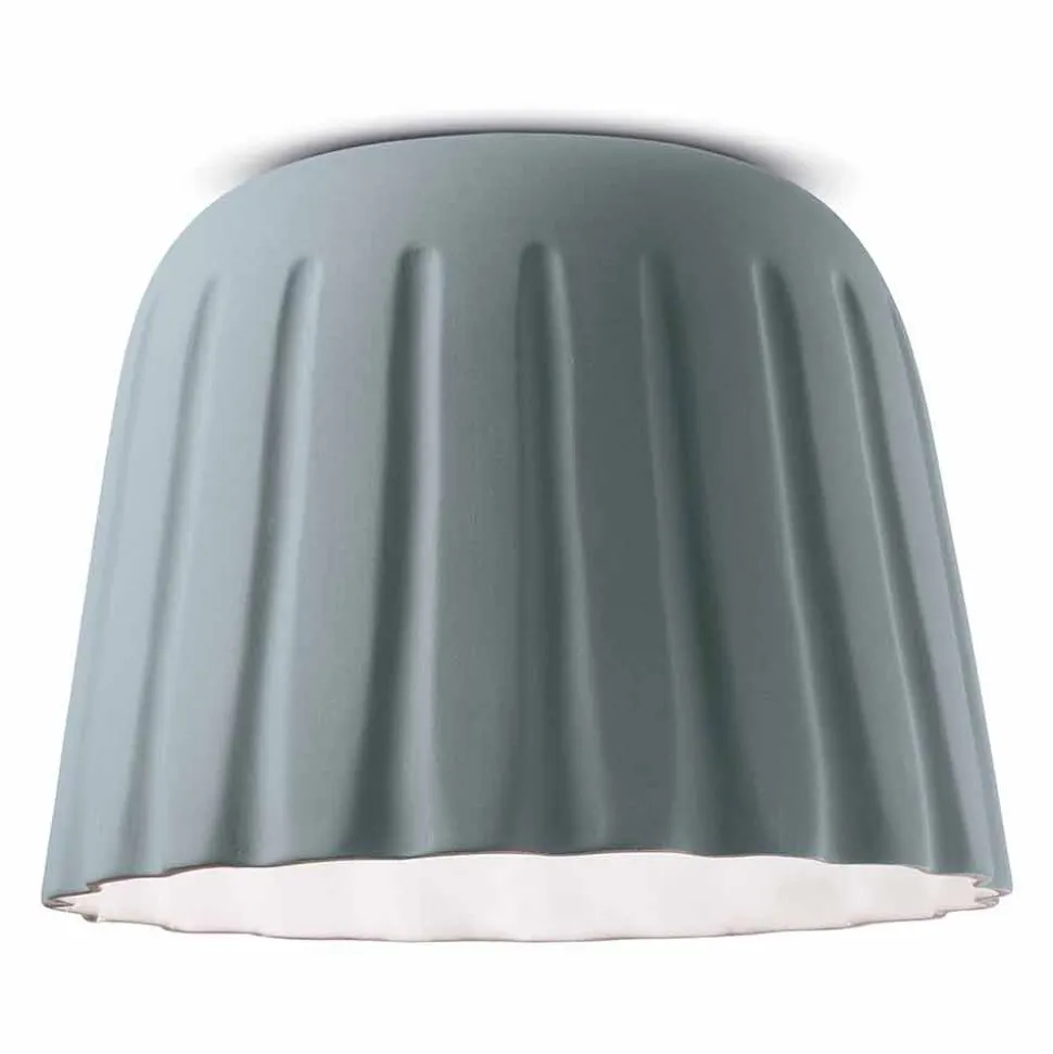 Plafoniera in Ceramica di Design Vintage Made in Italy – Ferroluce Madame Grès