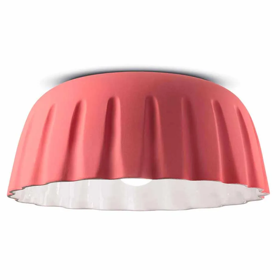 Plafoniera in Ceramica di Design Vintage Made in Italy – Ferroluce Madame Grès