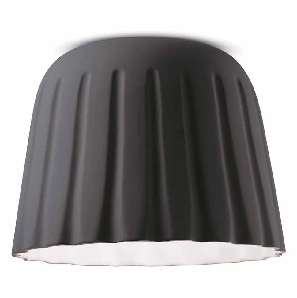 Plafoniera in Ceramica di Design Vintage Made in Italy – Ferroluce Madame Grès