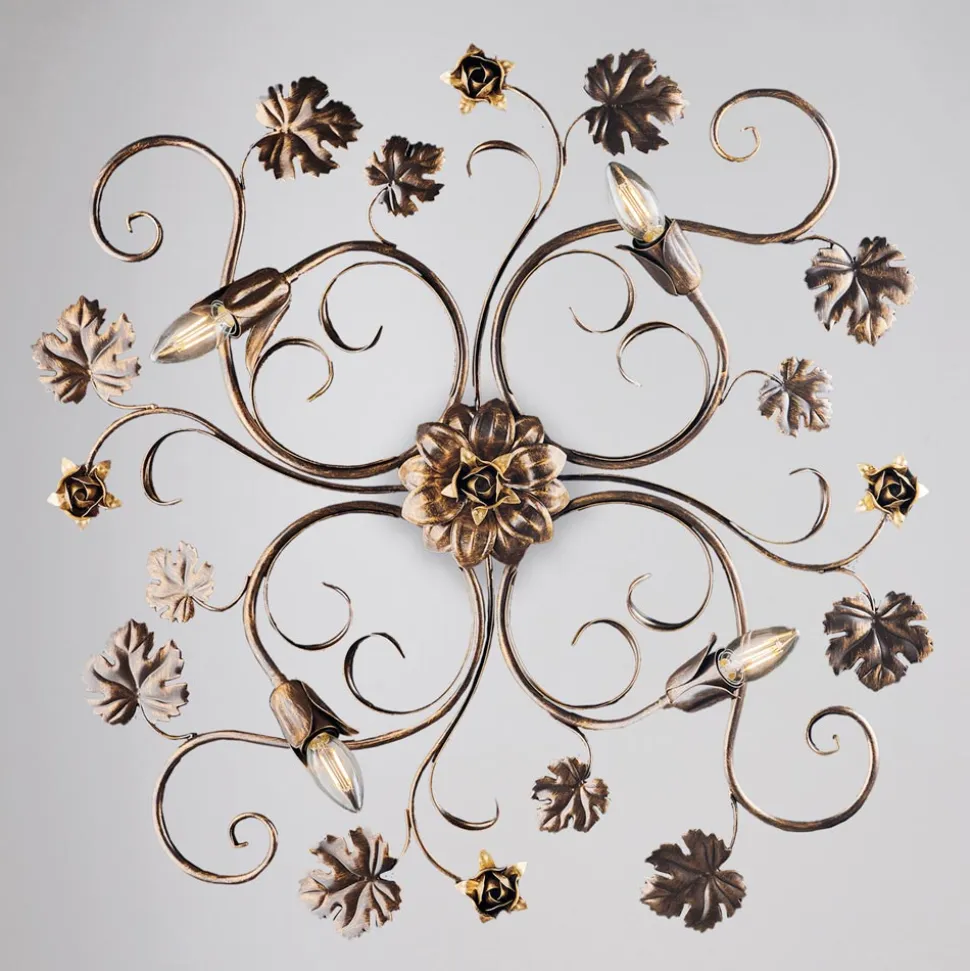 Plafoniera in Ferro Laccato per Illuminazione Elegante e Funzionale – Fiore