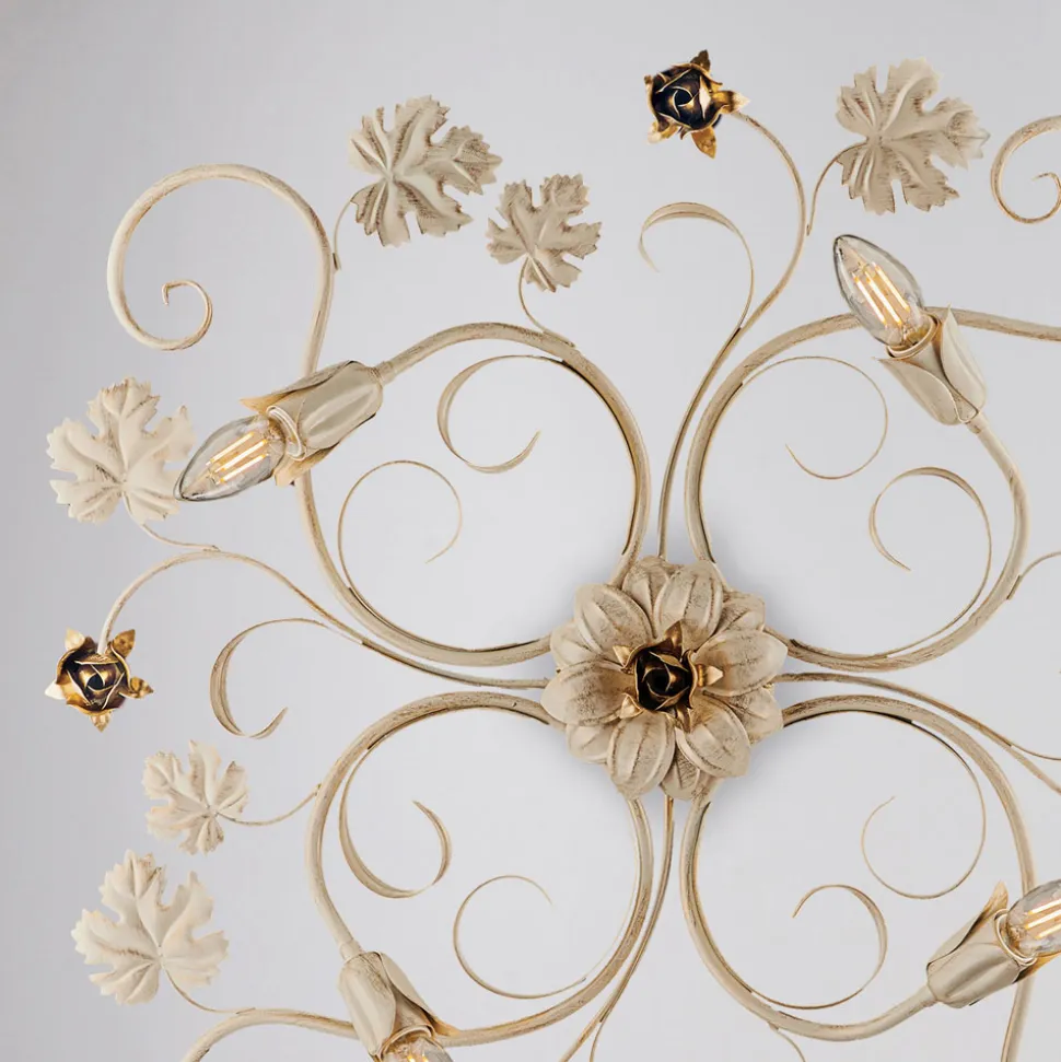 Plafoniera in Ferro Laccato per Illuminazione Elegante e Funzionale – Fiore