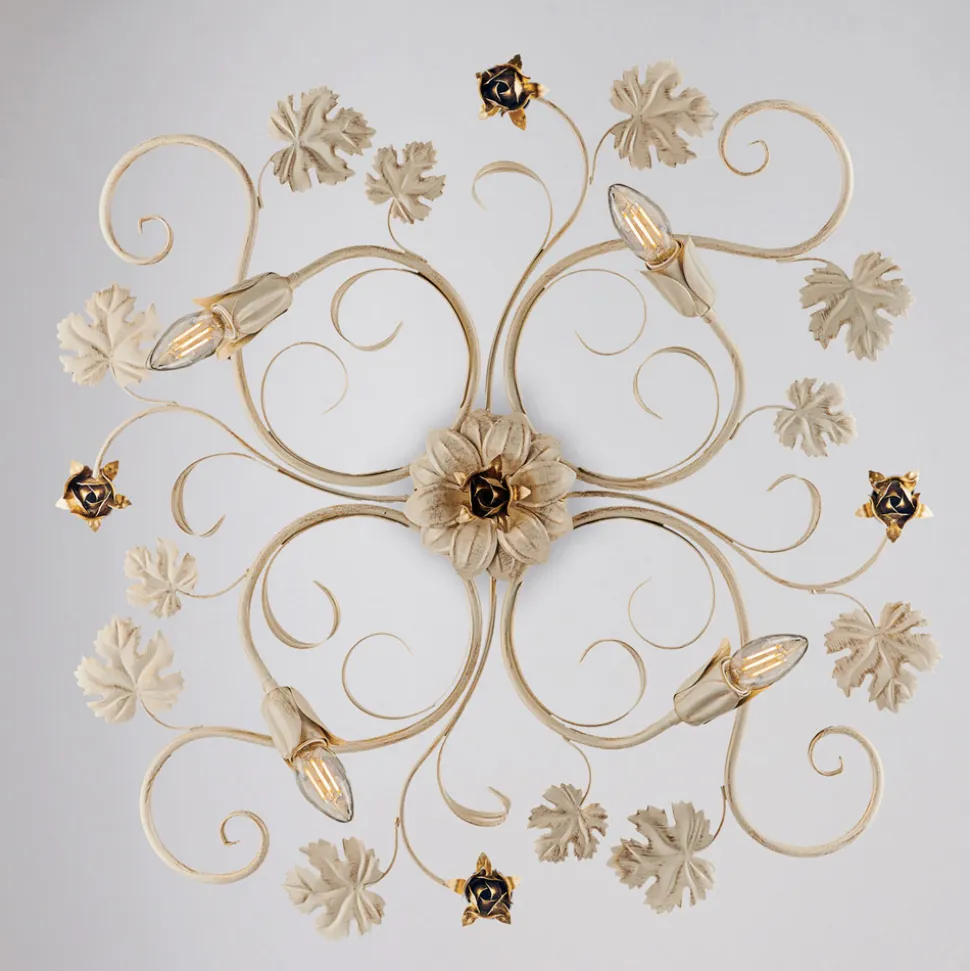 Plafoniera in Ferro Laccato per Illuminazione Elegante e Funzionale – Fiore