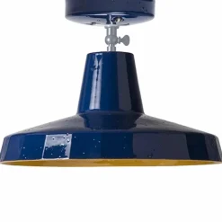 Plafoniera  in maiolica toscana e ottone, 30 cm, Rossi - Toscot