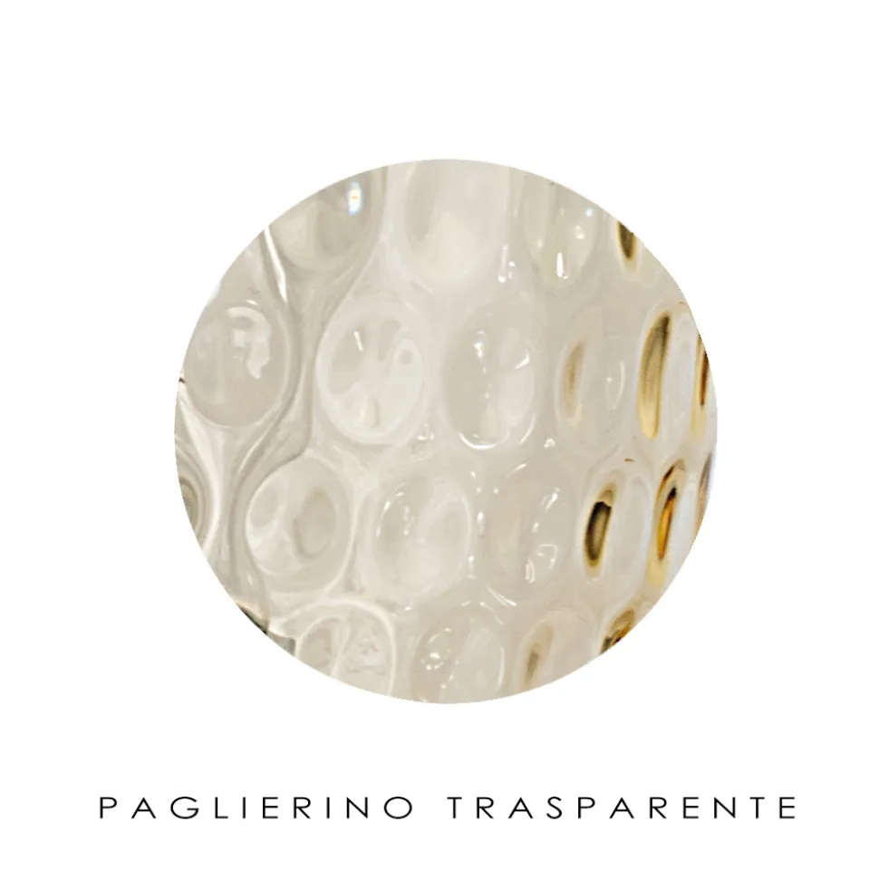 Plafoniera in Vetro Veneziano di Diverse Finiture Made in Italy - Sibilla